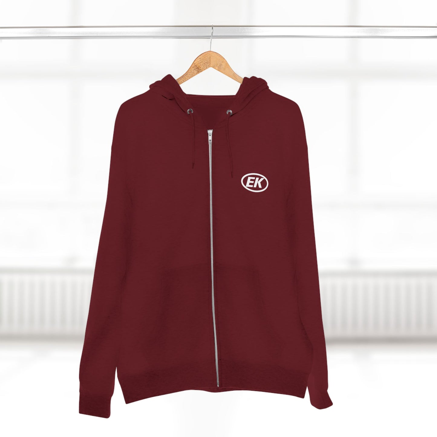 EK White Logo Zip-Up Hoodie (assorted colors)