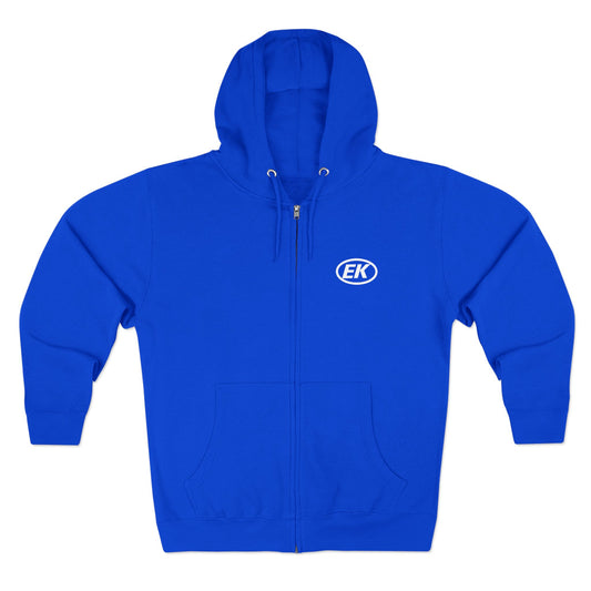 EK White Logo Zip-Up Hoodie (assorted colors)