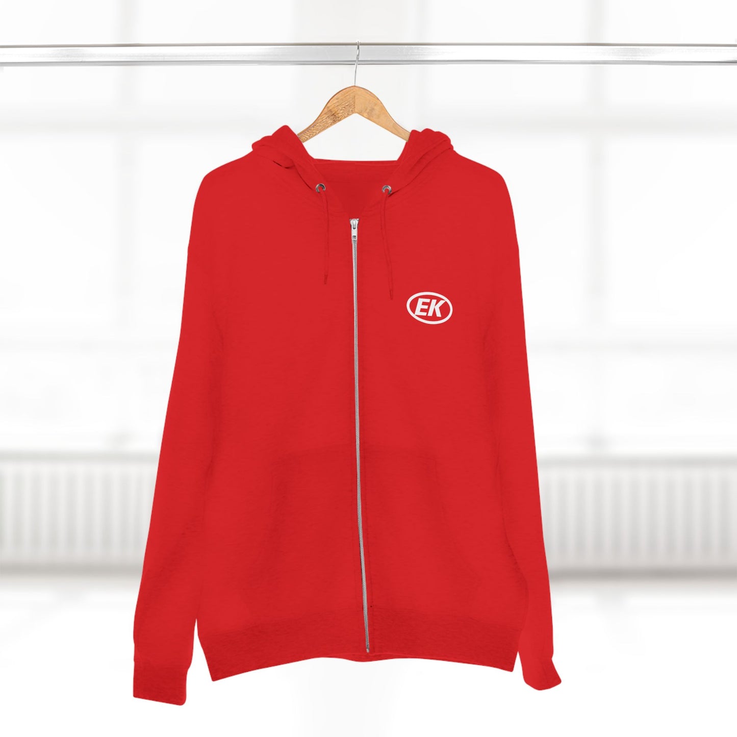 EK White Logo Zip-Up Hoodie (assorted colors)