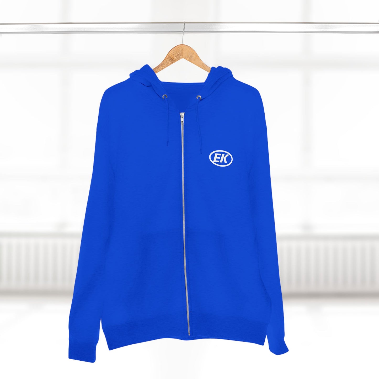 EK White Logo Zip-Up Hoodie (assorted colors)