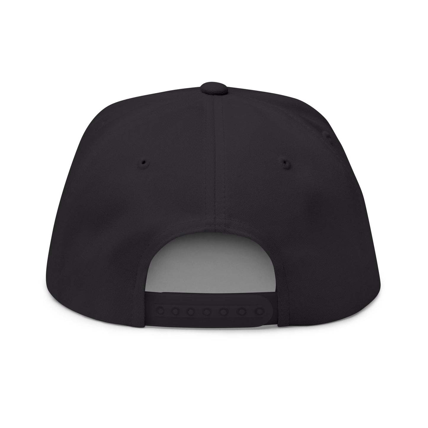 Embroidered EK Logo Flat Bill Cap — Classic Snapback Hat