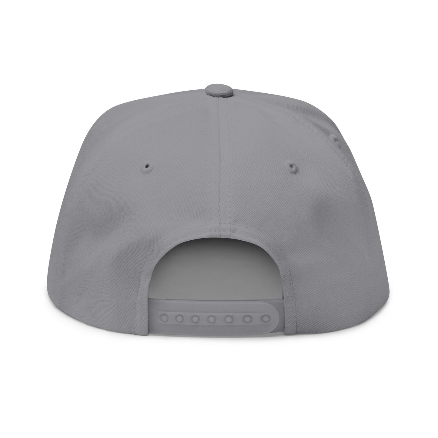 EK Embroidered Flat Bill Cap — Classic Snapback Hat