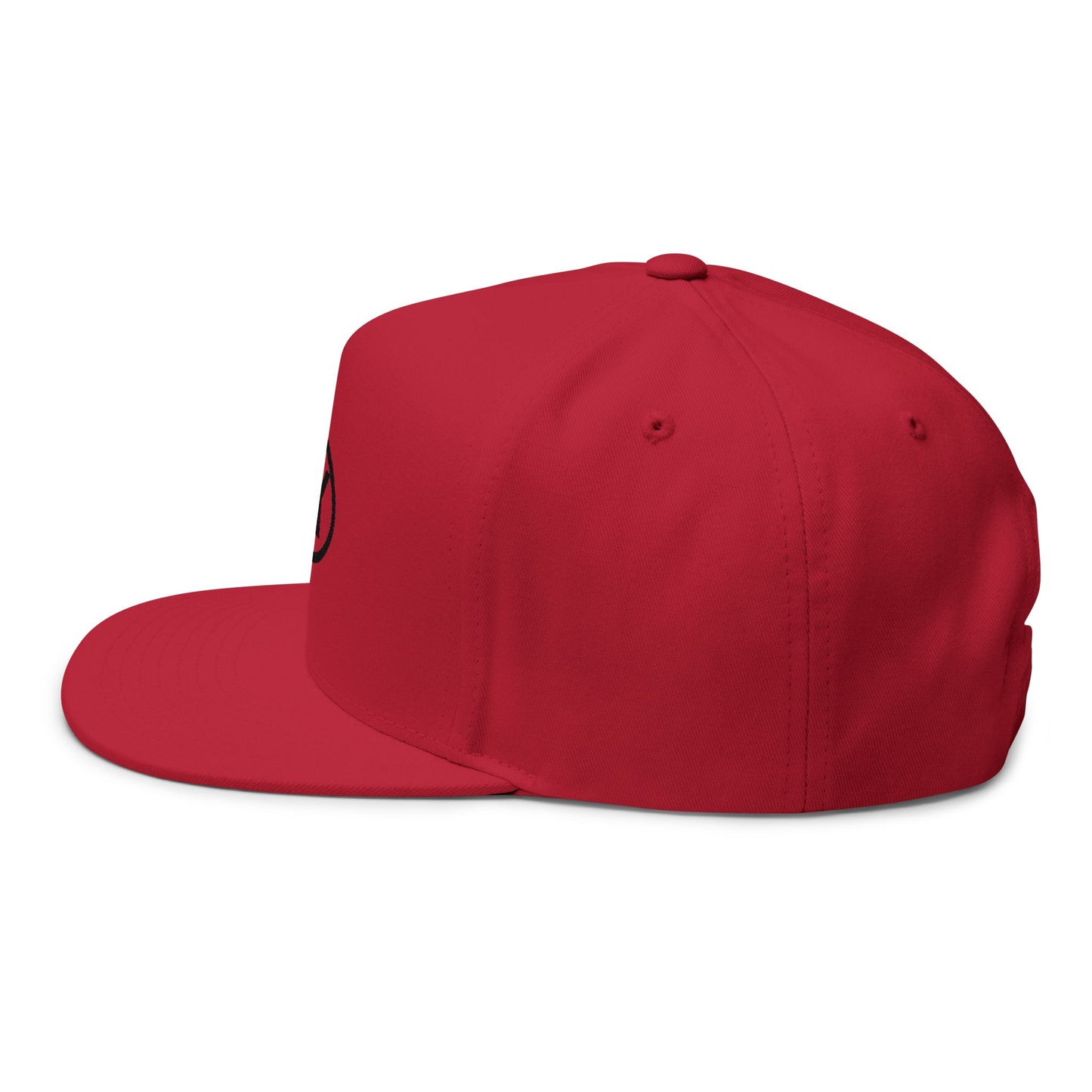EK Embroidered Flat Bill Cap — Classic Snapback Hat