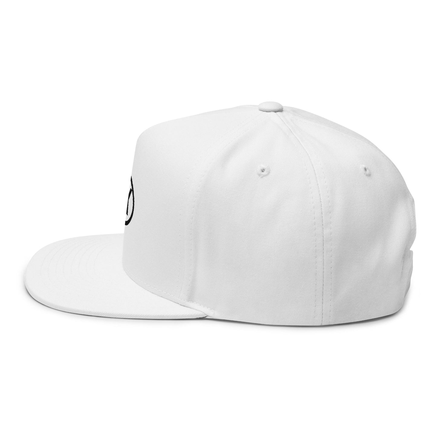 EK Embroidered Flat Bill Cap — Classic Snapback Hat