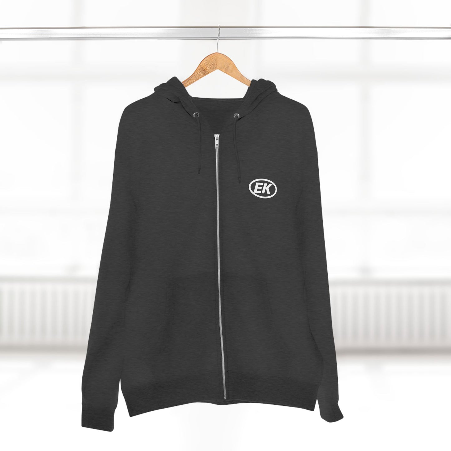 EK White Logo Zip-Up Hoodie (assorted colors)
