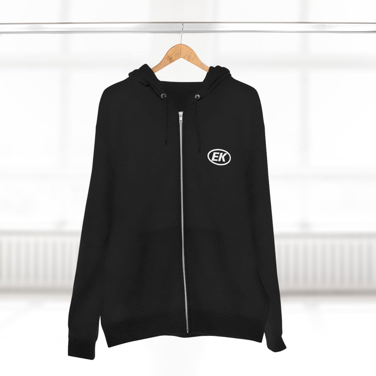 EK White Logo Zip-Up Hoodie (assorted colors)