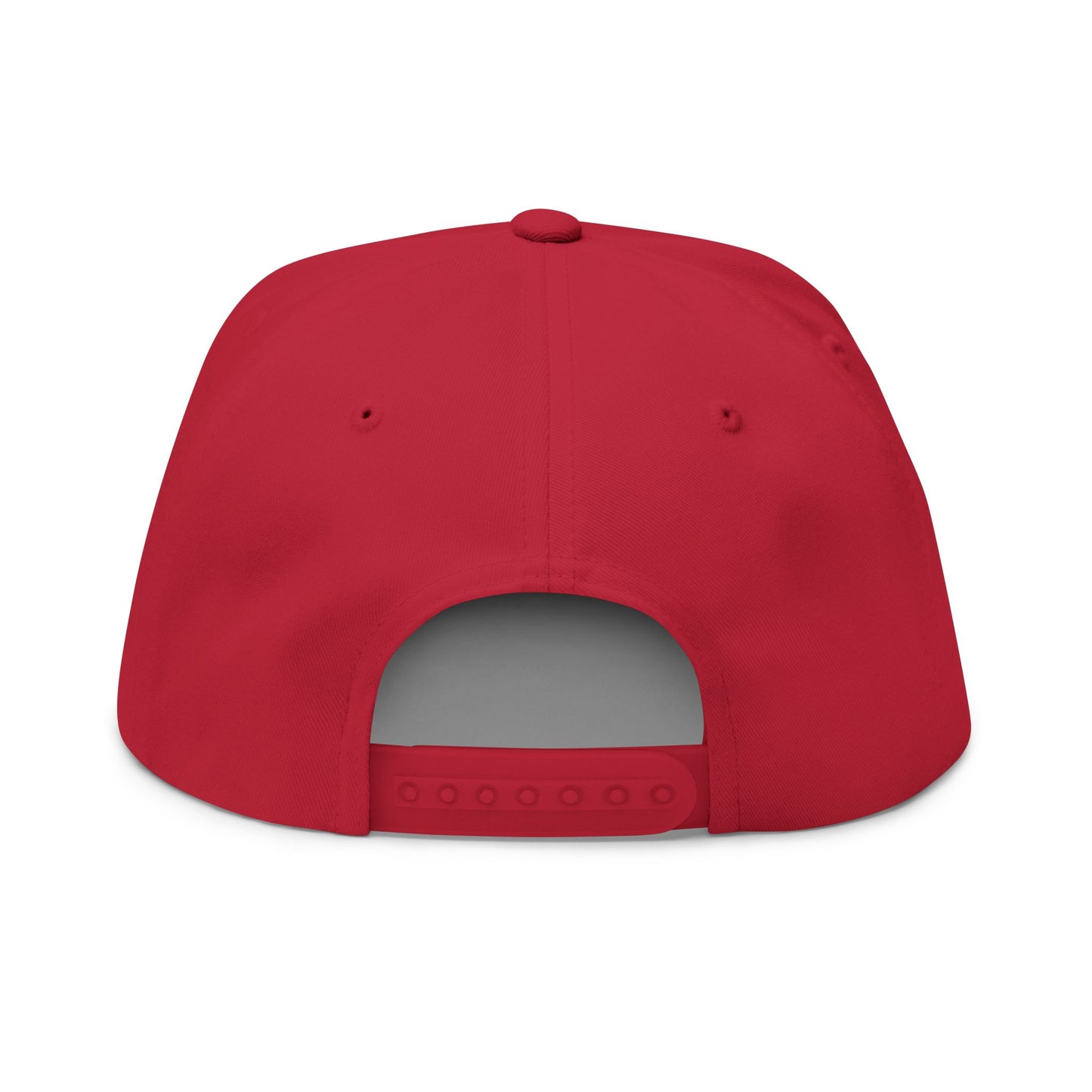 EK Embroidered Flat Bill Cap — Classic Snapback Hat