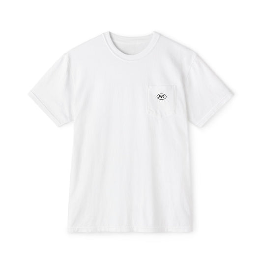 EK Small Pocket White T‑Shirt